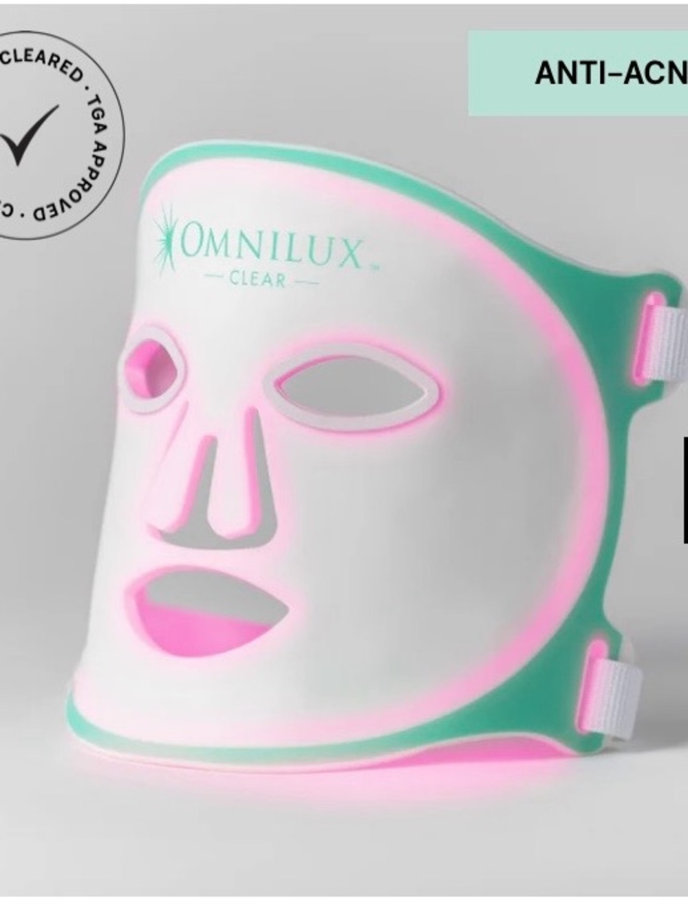 Omnilux Clear LED Anti-Acne Mask - Pink & Mint